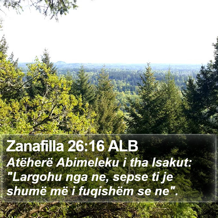 Zanafilla 26:16 ALB Bible Study