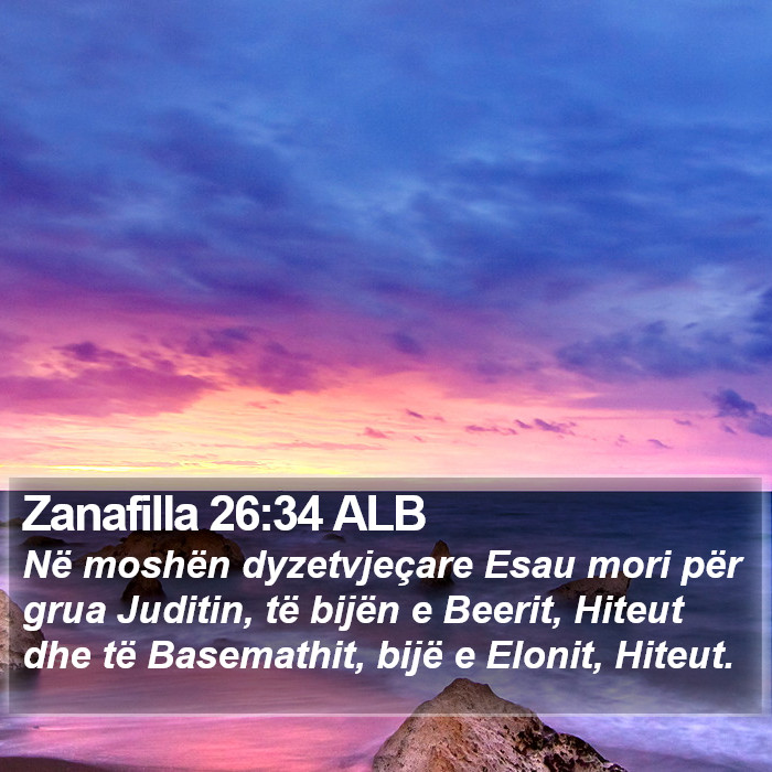 Zanafilla 26:34 ALB Bible Study