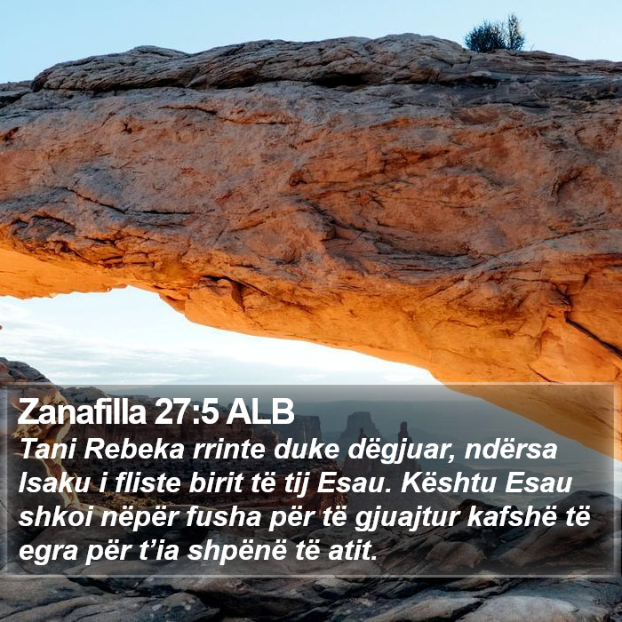Zanafilla 27:5 ALB Bible Study