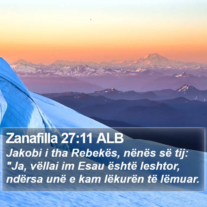 Zanafilla 27:11 ALB Bible Study