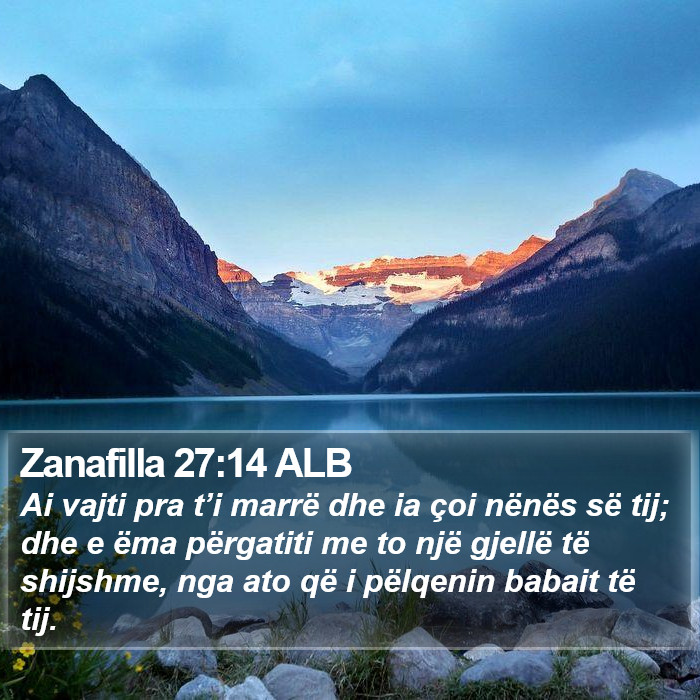 Zanafilla 27:14 ALB Bible Study