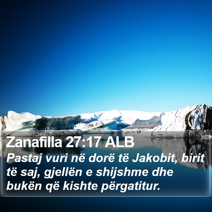 Zanafilla 27:17 ALB Bible Study