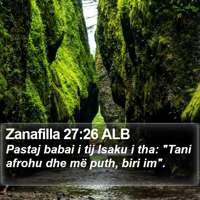 Zanafilla 27:26 ALB Bible Study