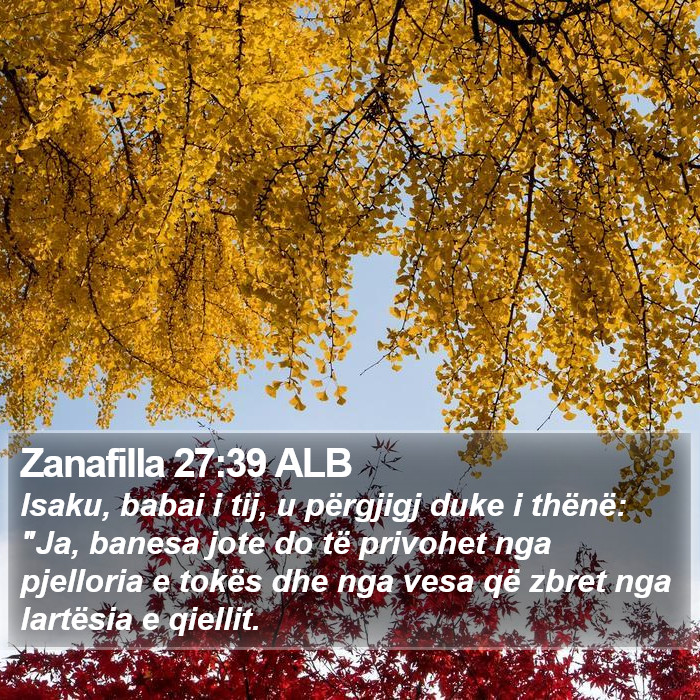 Zanafilla 27:39 ALB Bible Study