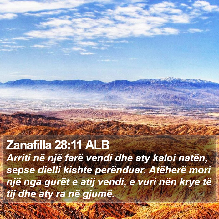 Zanafilla 28:11 ALB Bible Study