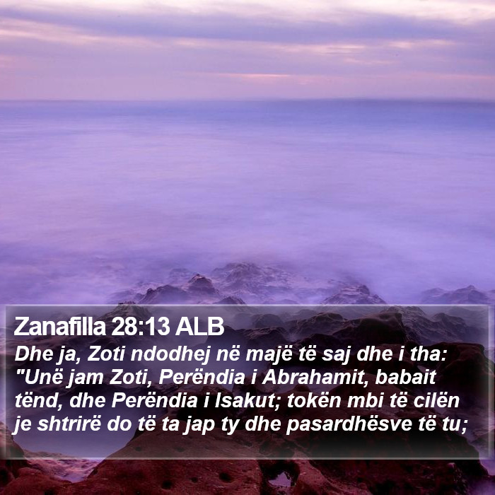 Zanafilla 28:13 ALB Bible Study