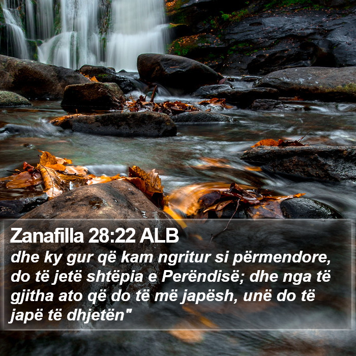 Zanafilla 28:22 ALB Bible Study