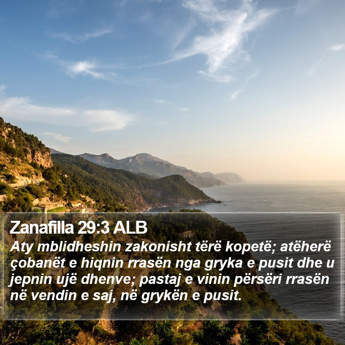 Zanafilla 29:3 ALB Bible Study