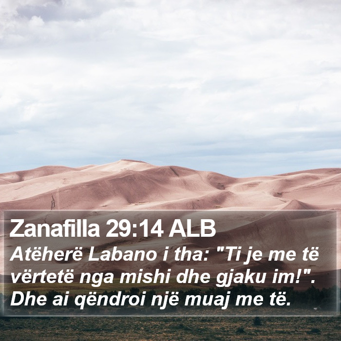 Zanafilla 29:14 ALB Bible Study