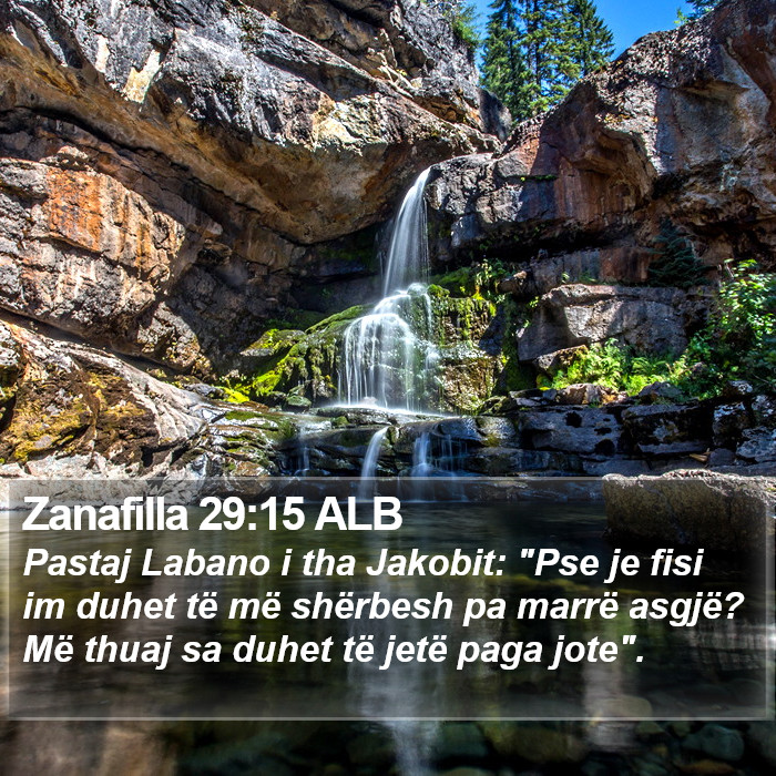 Zanafilla 29:15 ALB Bible Study