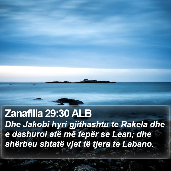 Zanafilla 29:30 ALB Bible Study