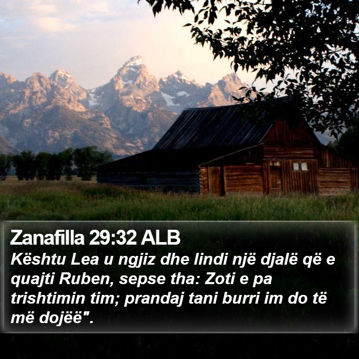 Zanafilla 29:32 ALB Bible Study