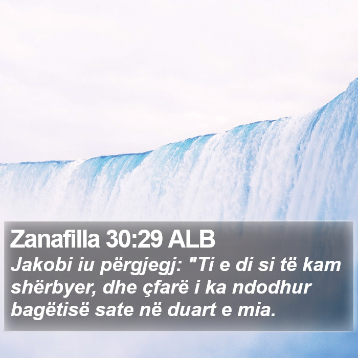 Zanafilla 30:29 ALB Bible Study