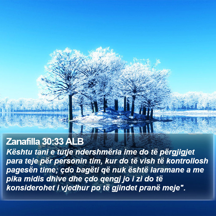 Zanafilla 30:33 ALB Bible Study