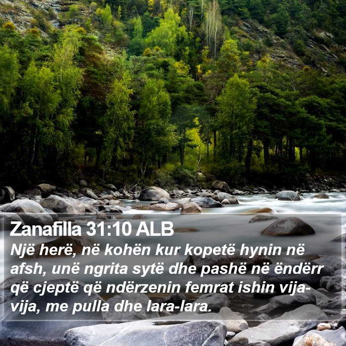Zanafilla 31:10 ALB Bible Study
