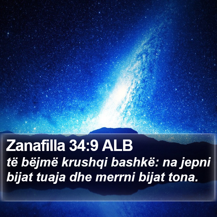 Zanafilla 34:9 ALB Bible Study