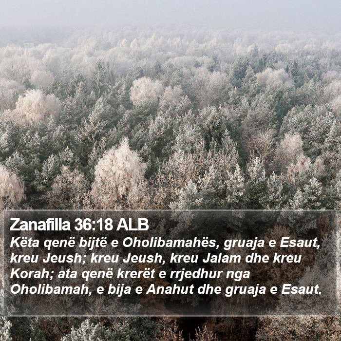 Zanafilla 36:18 ALB Bible Study