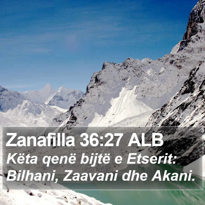 Zanafilla 36:27 ALB Bible Study