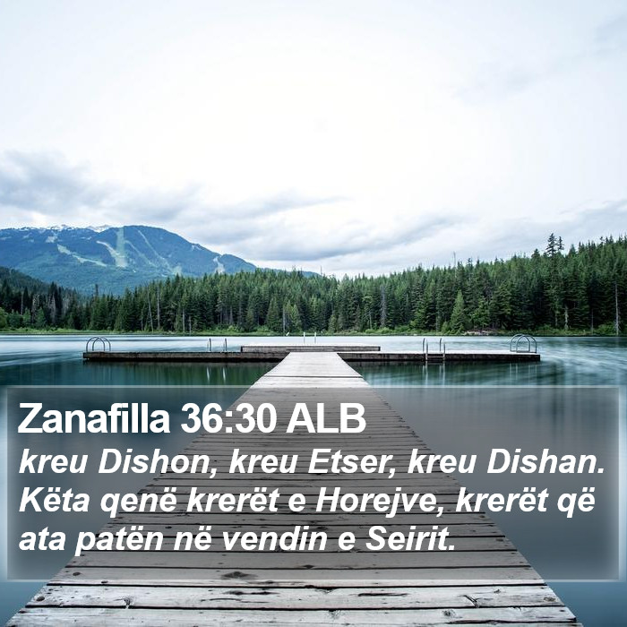 Zanafilla 36:30 ALB Bible Study