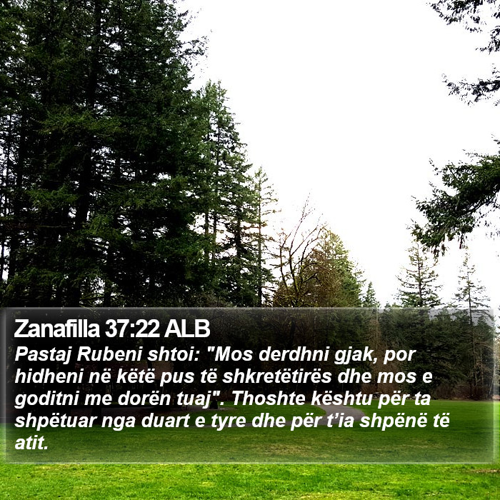 Zanafilla 37:22 ALB Bible Study