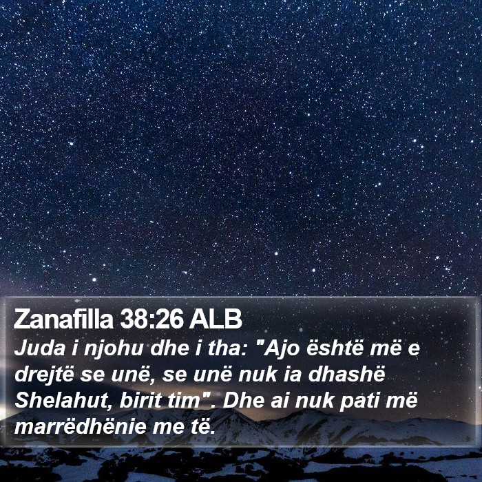 Zanafilla 38:26 ALB Bible Study