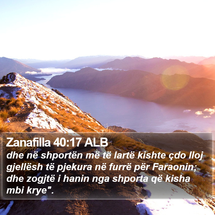 Zanafilla 40:17 ALB Bible Study
