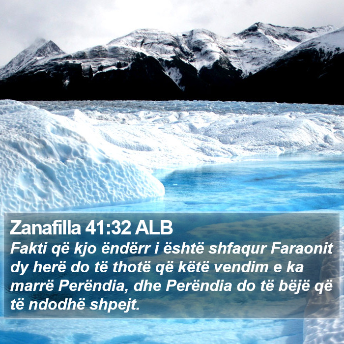 Zanafilla 41:32 ALB Bible Study