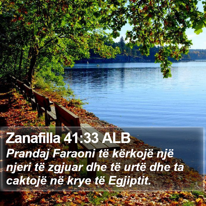 Zanafilla 41:33 ALB Bible Study