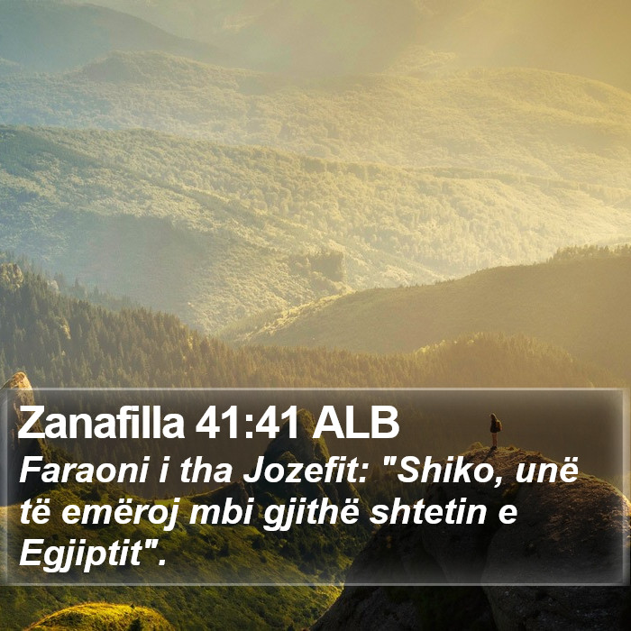 Zanafilla 41:41 ALB Bible Study