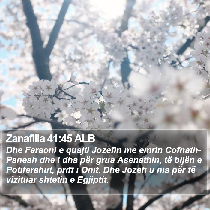 Zanafilla 41:45 ALB Bible Study