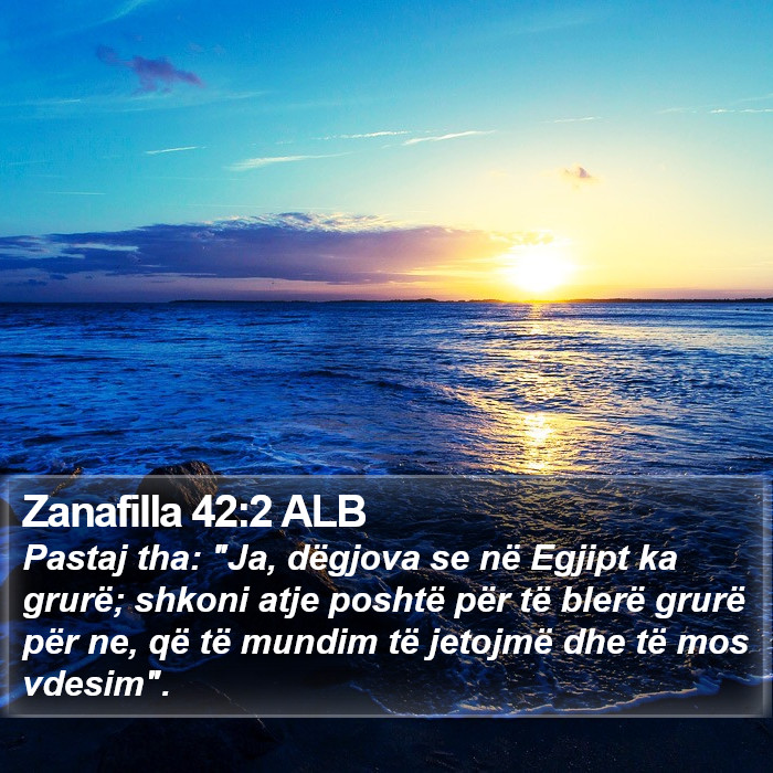 Zanafilla 42:2 ALB Bible Study
