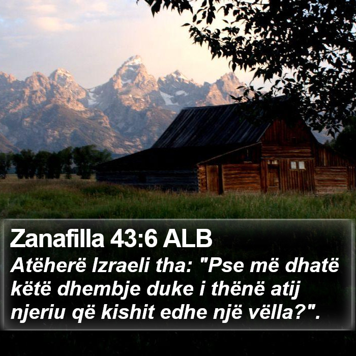 Zanafilla 43:6 ALB Bible Study