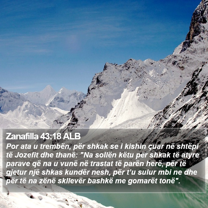 Zanafilla 43:18 ALB Bible Study