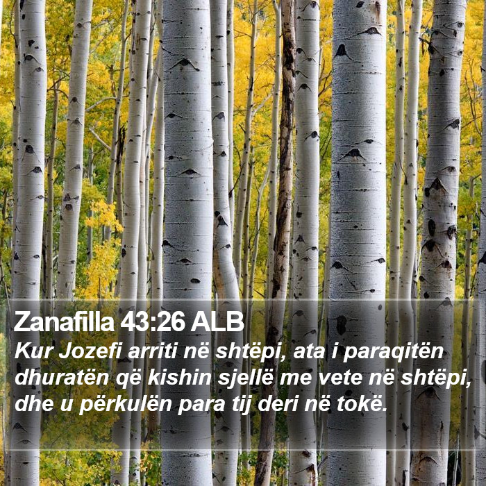 Zanafilla 43:26 ALB Bible Study