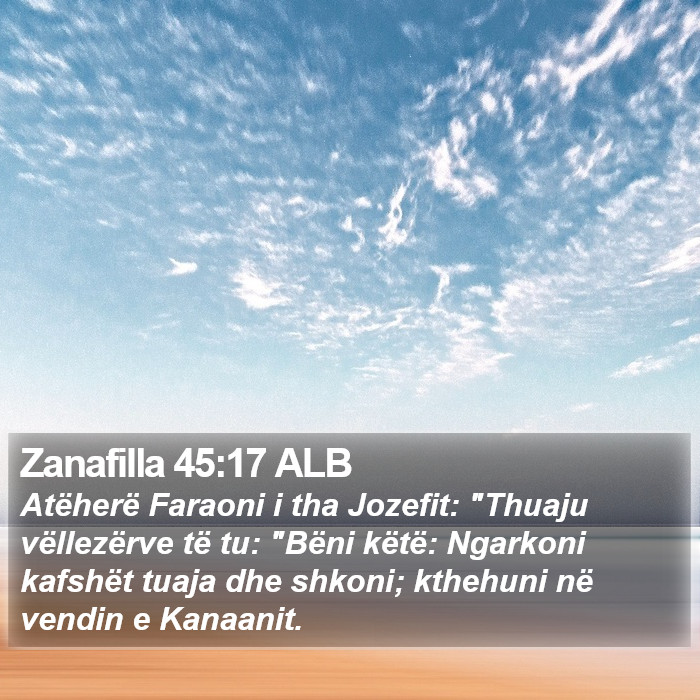 Zanafilla 45:17 ALB Bible Study