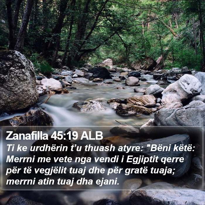 Zanafilla 45:19 ALB Bible Study