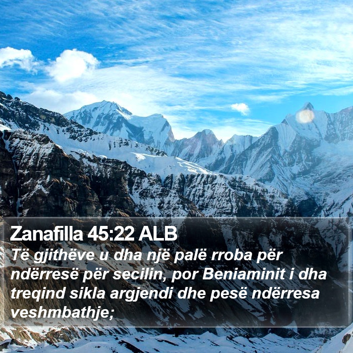 Zanafilla 45:22 ALB Bible Study