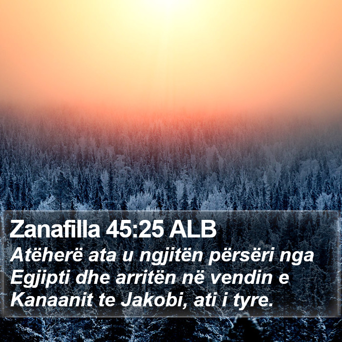 Zanafilla 45:25 ALB Bible Study