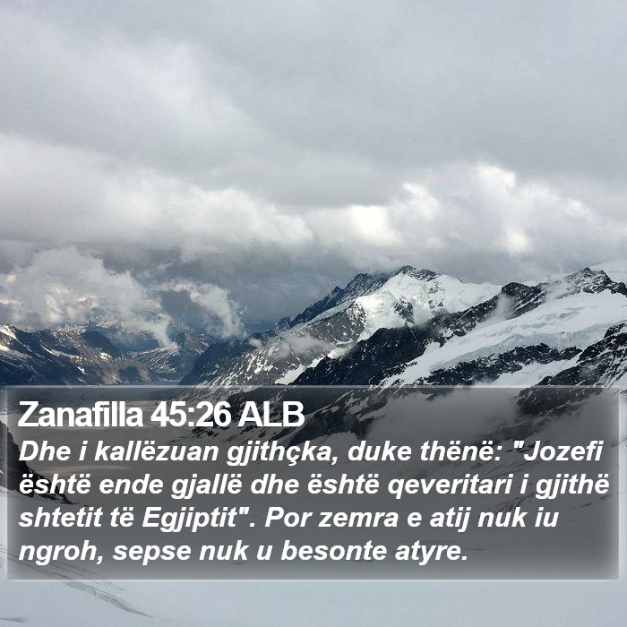 Zanafilla 45:26 ALB Bible Study