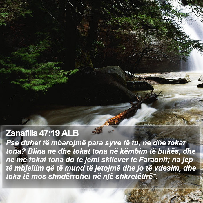 Zanafilla 47:19 ALB Bible Study