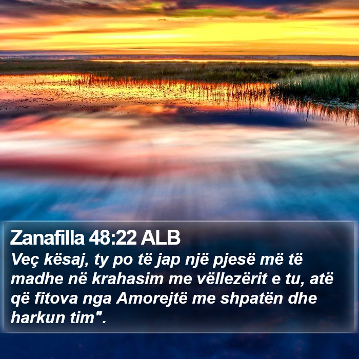 Zanafilla 48:22 ALB Bible Study