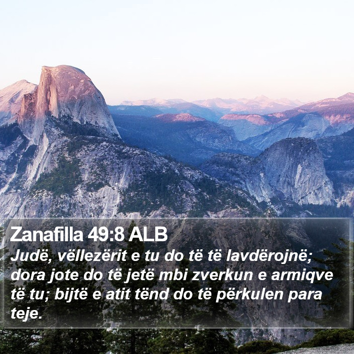 Zanafilla 49:8 ALB Bible Study