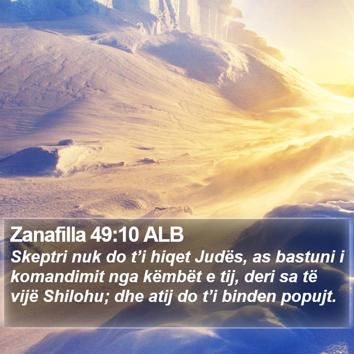 Zanafilla 49:10 ALB Bible Study