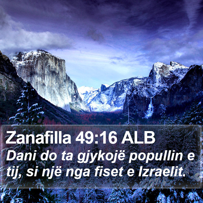 Zanafilla 49:16 ALB Bible Study