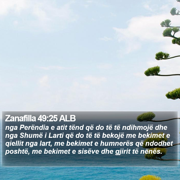 Zanafilla 49:25 ALB Bible Study