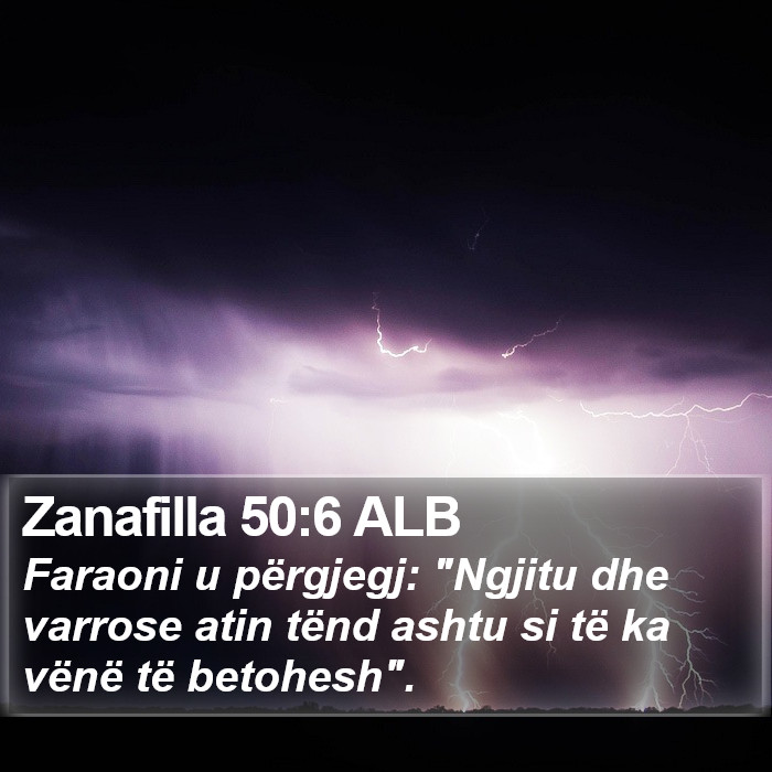 Zanafilla 50:6 ALB Bible Study