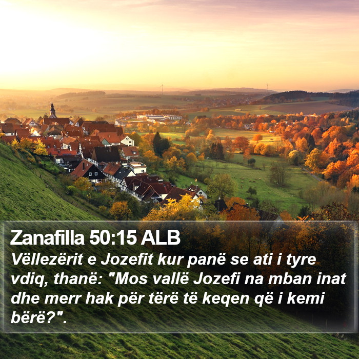 Zanafilla 50:15 ALB Bible Study