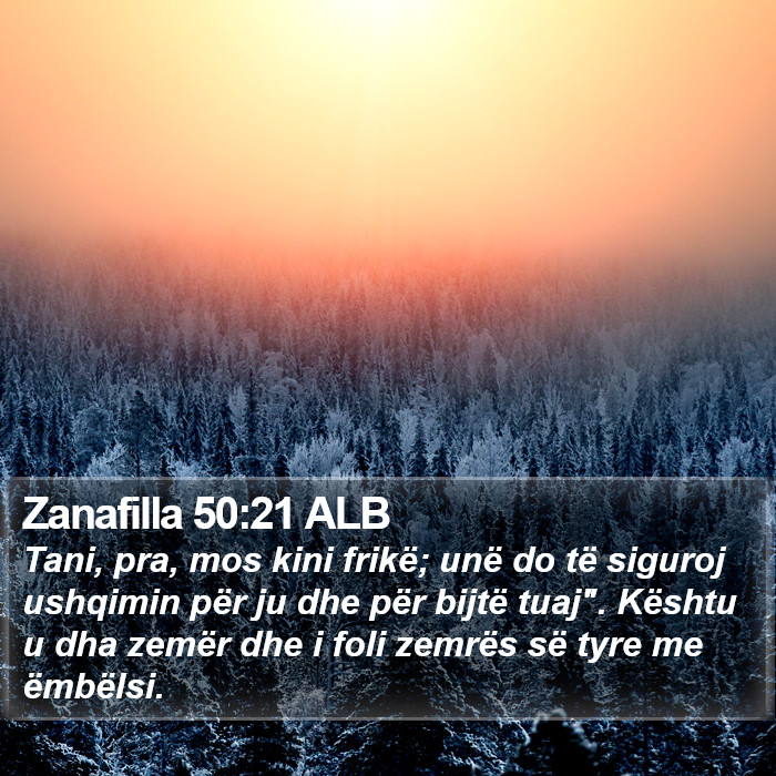 Zanafilla 50:21 ALB Bible Study