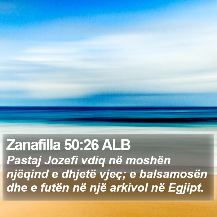 Zanafilla 50:26 ALB Bible Study