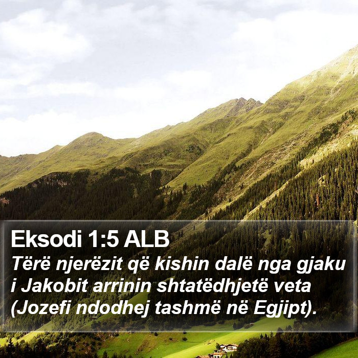 Eksodi 1:5 ALB Bible Study